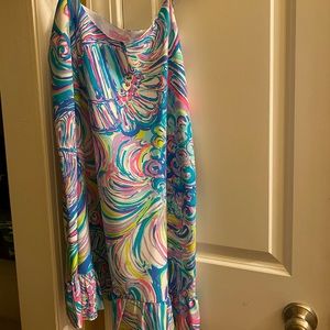 Lilly Pulitzer Zanna Silk Dress in Gillty Pleasure